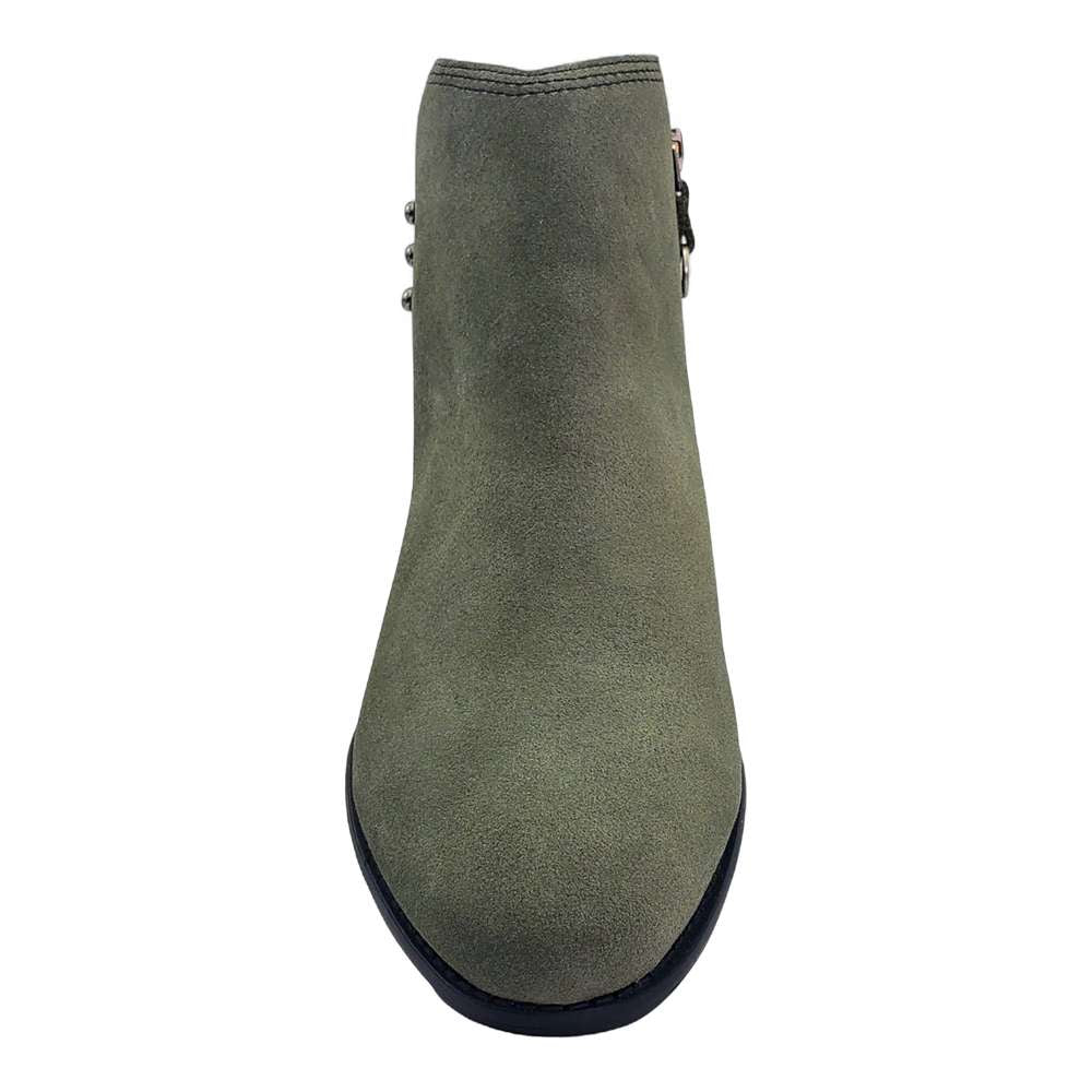 Tiko Ankle Bootie - Moss Suede