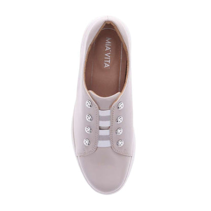 Bingo Elastic Lace Sneaker - Winter White