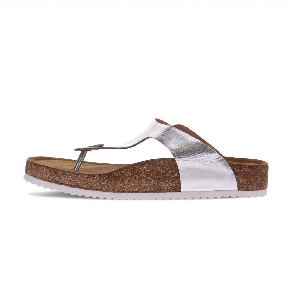 Brooke Toe Post Sandal - Pewter