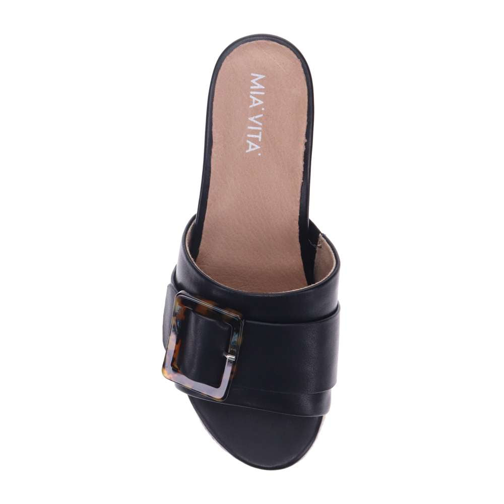 Dove Wedge Sandal - Black