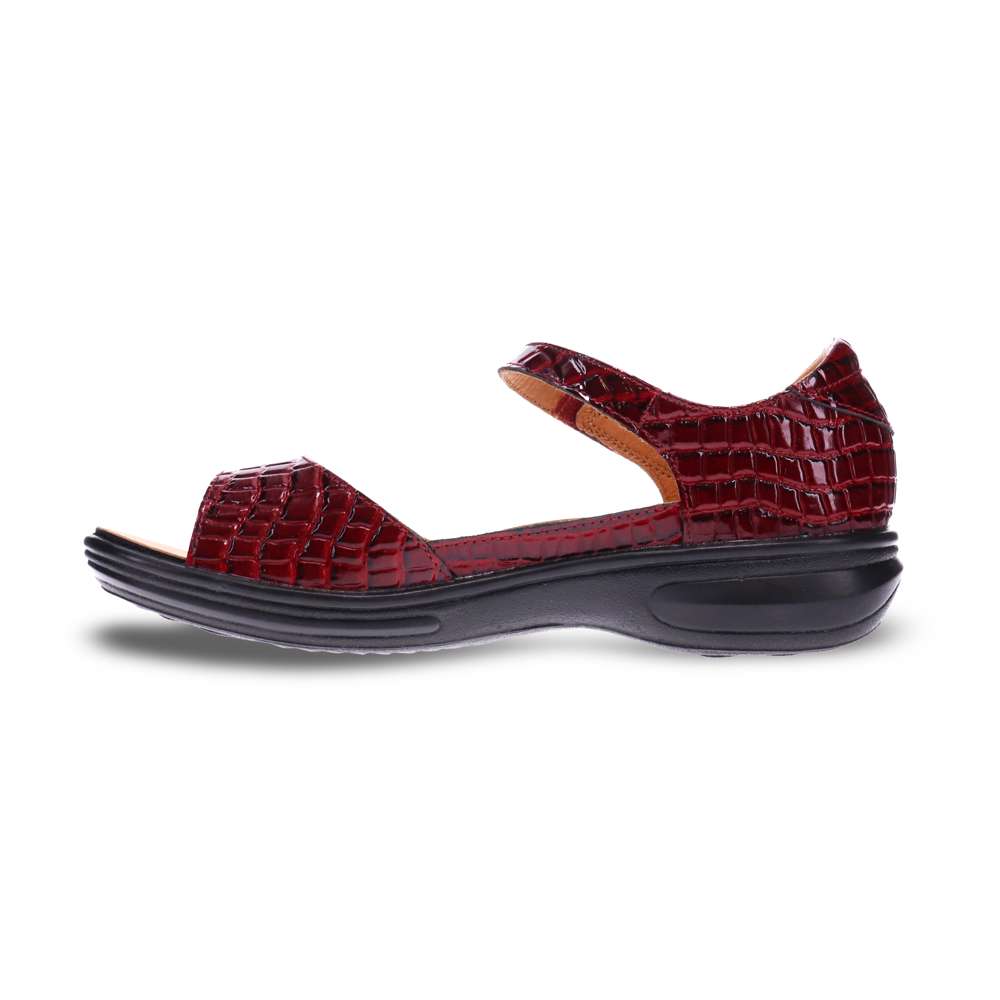 Bali Closed Heel Sandal - Red Croc