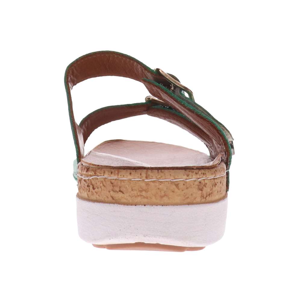 Brighton Slide Sandal - Emerald