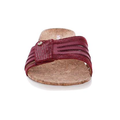 Peru Slide Sandal - Cherry Lizard