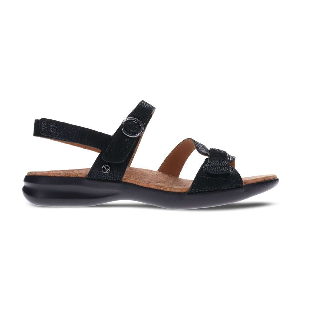 Tulum Adjustable Sandal - Black Lizard