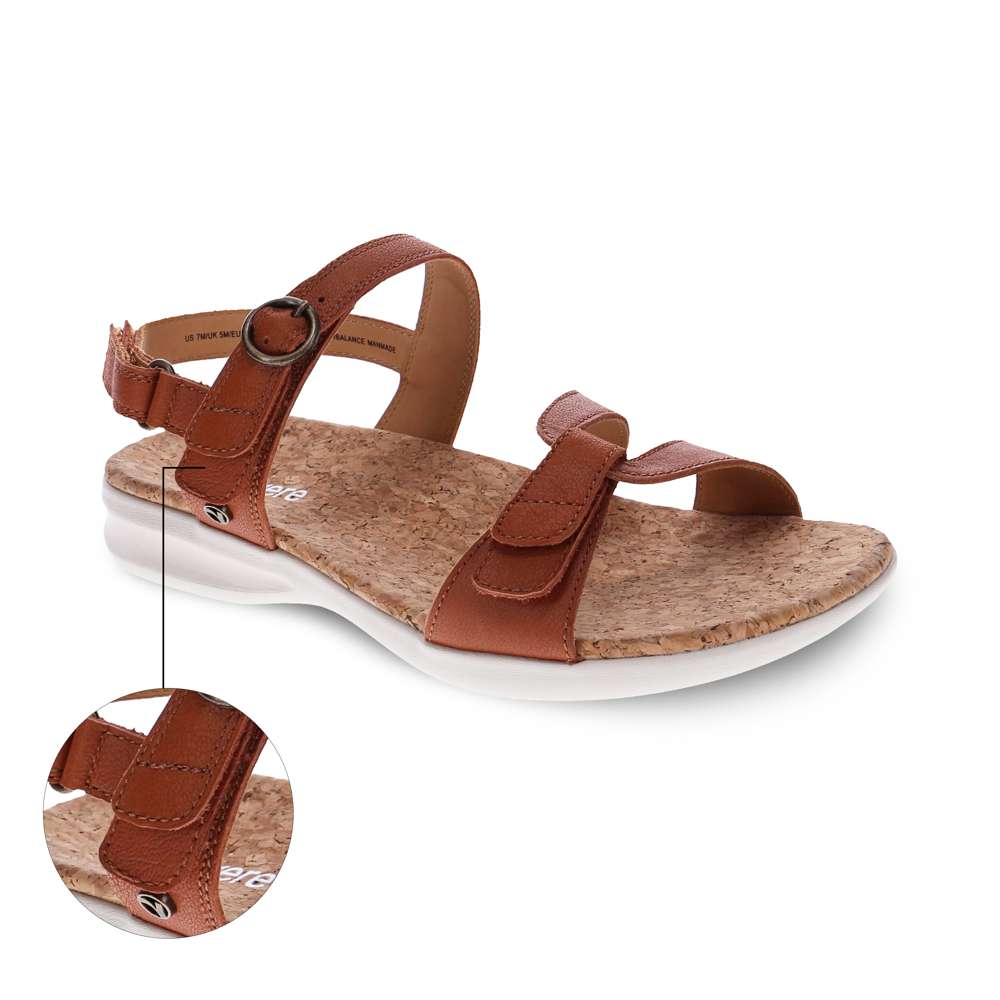 Tulum Adjustable Sandal - Cognac