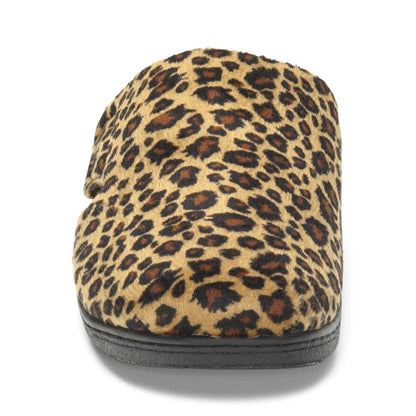 Gemma Mule Slippers - Tan Leopard