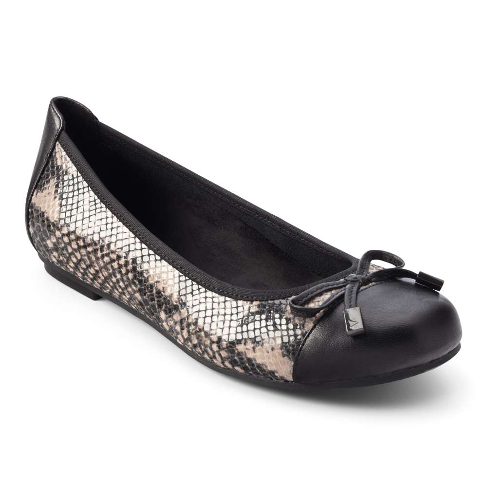 Minna Ballet Flat - Natural Snake