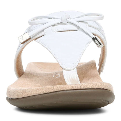 Amaya Toe Post Sandal - White