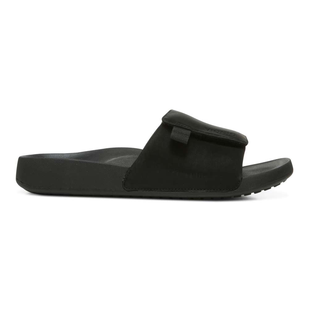 Keira Slide Sandal - Black