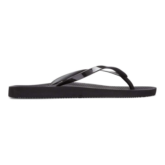 Noosa Solid Toe Post Sandal - Black/Black