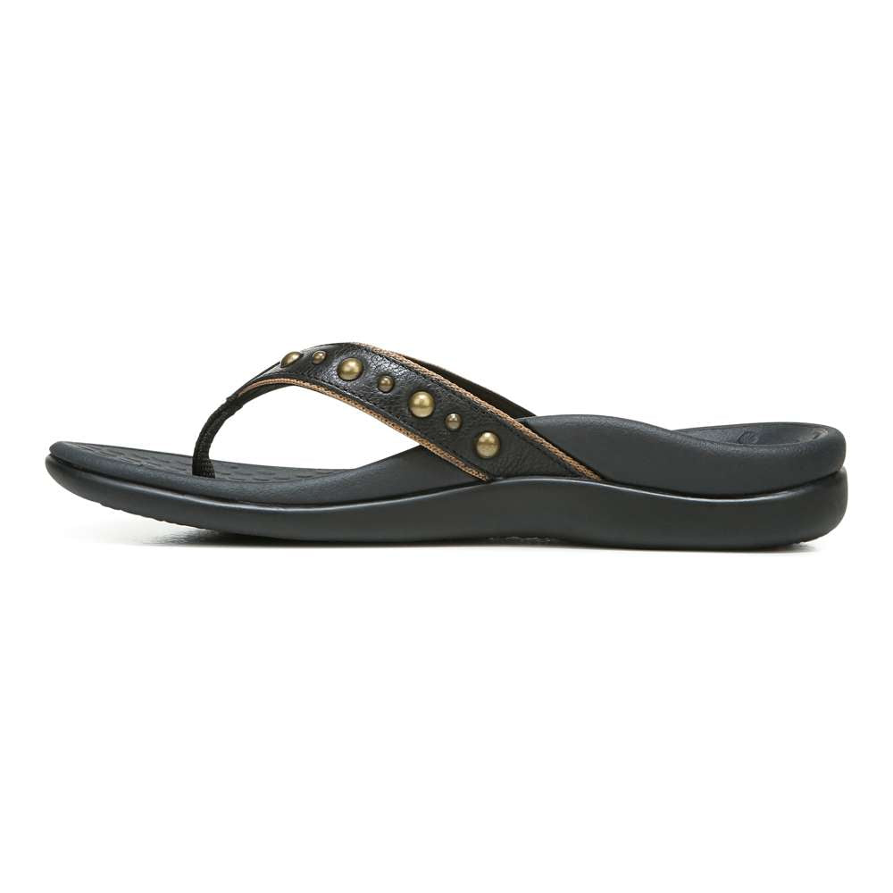 Vanessa Toe Post Sandal - Black