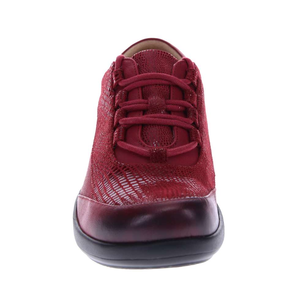 Alberta Lace-Up Casual Sneaker - Cherry Lizard