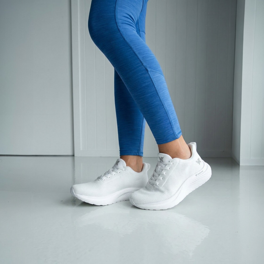 Lifestyle image for Allure Lace-Up Active Sneaker - White