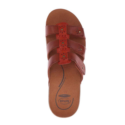 Andrea Slide - Tangerine/Tan