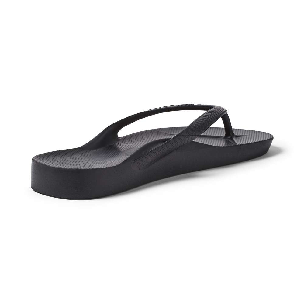 Arch Support Thongs - Black