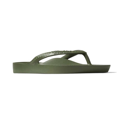 Arch Support Thongs - Khaki Green