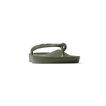 Arch Support Thongs - Khaki Green