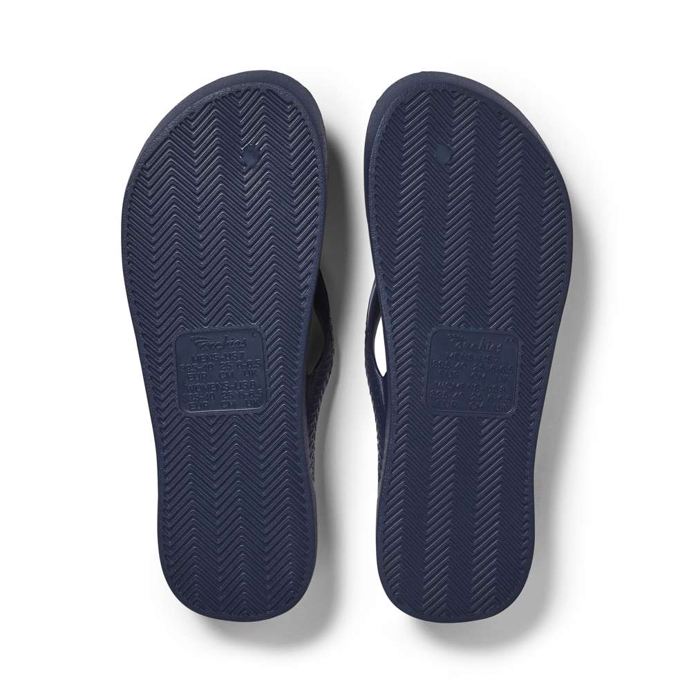 Arch Support Thongs - Navy