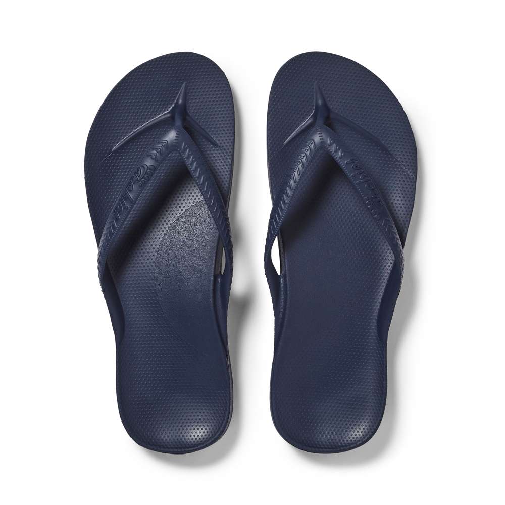 Arch Support Thongs - Navy