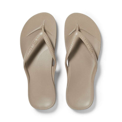 Arch Support Thongs - Taupe