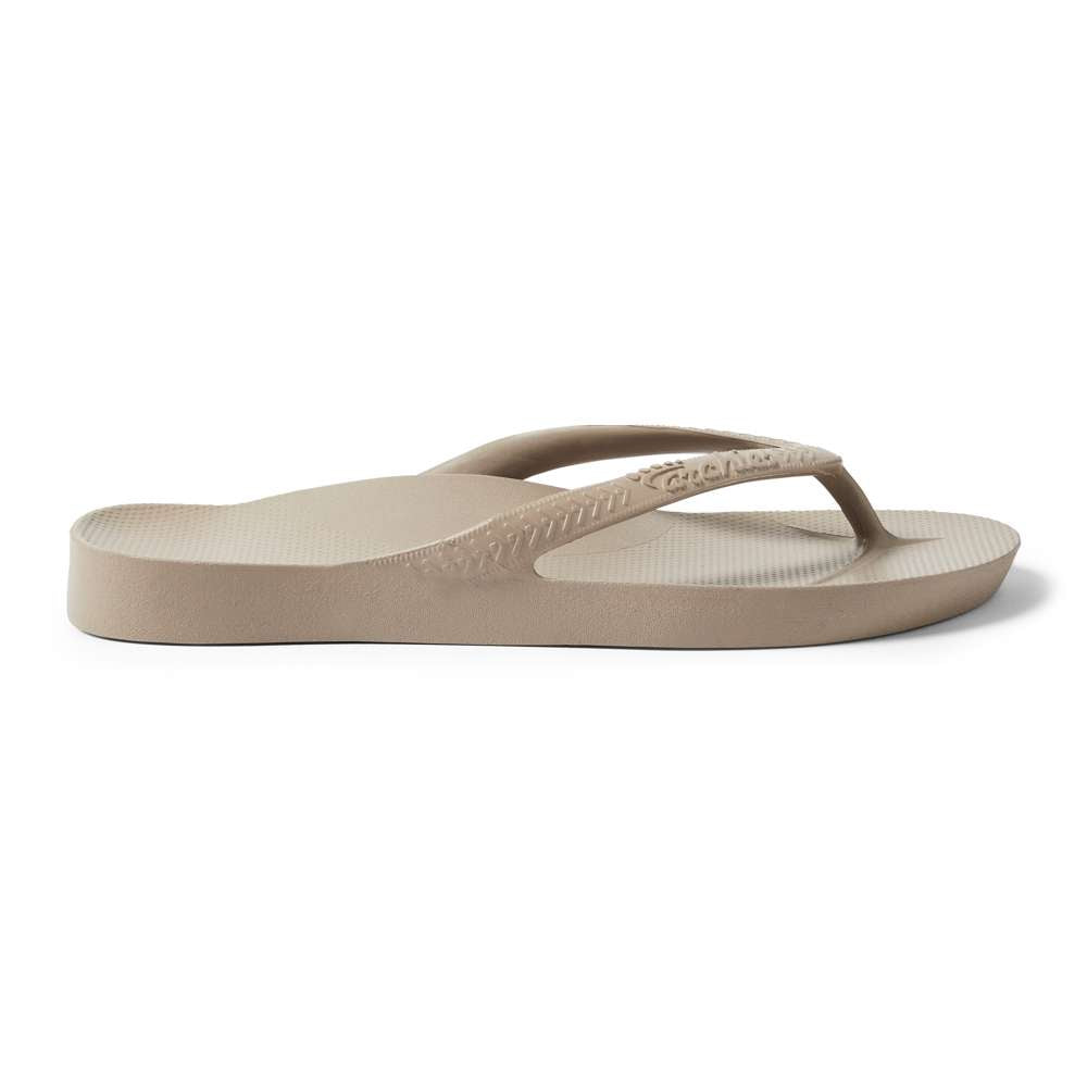 Arch Support Thongs - Taupe