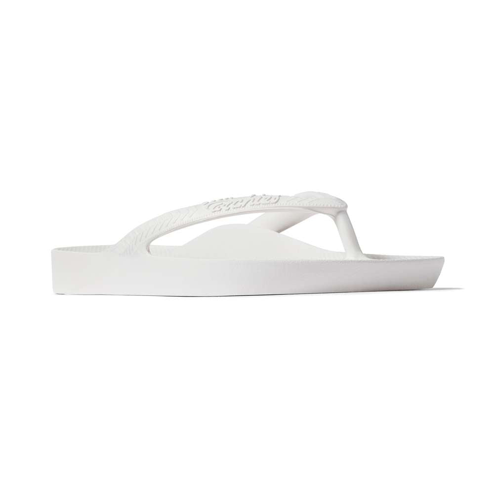 Arch Support Thongs - White