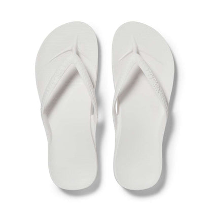 Arch Support Thongs - White