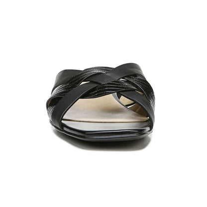 Ashford Slide - Black Lizard/Leather