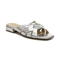 Ashford Slide - Silver Croc