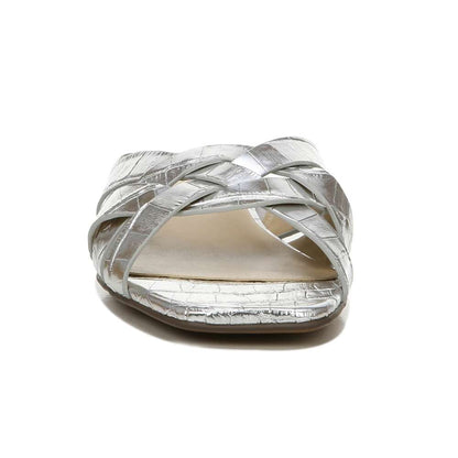 Ashford Slide - Silver Croc