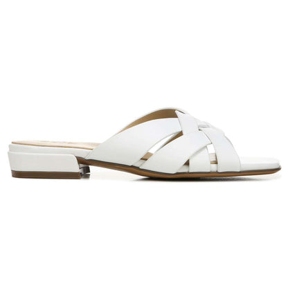 Ashford Slide - White Leather