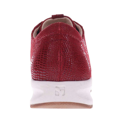 Athens Lace-Up Casual Sneaker - Cherry Lizard