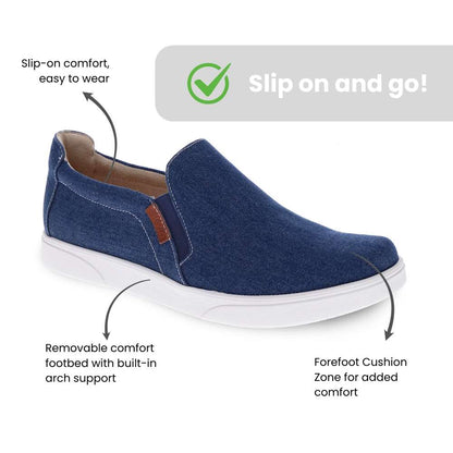 Attica Slip-On Casual Sneaker - Deep Ocean