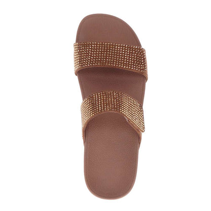 Avoca Slide - Bronze Rhines Stone