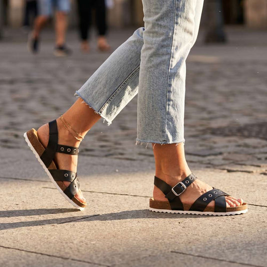 Lifestyle image for Bailey Sandal - Black