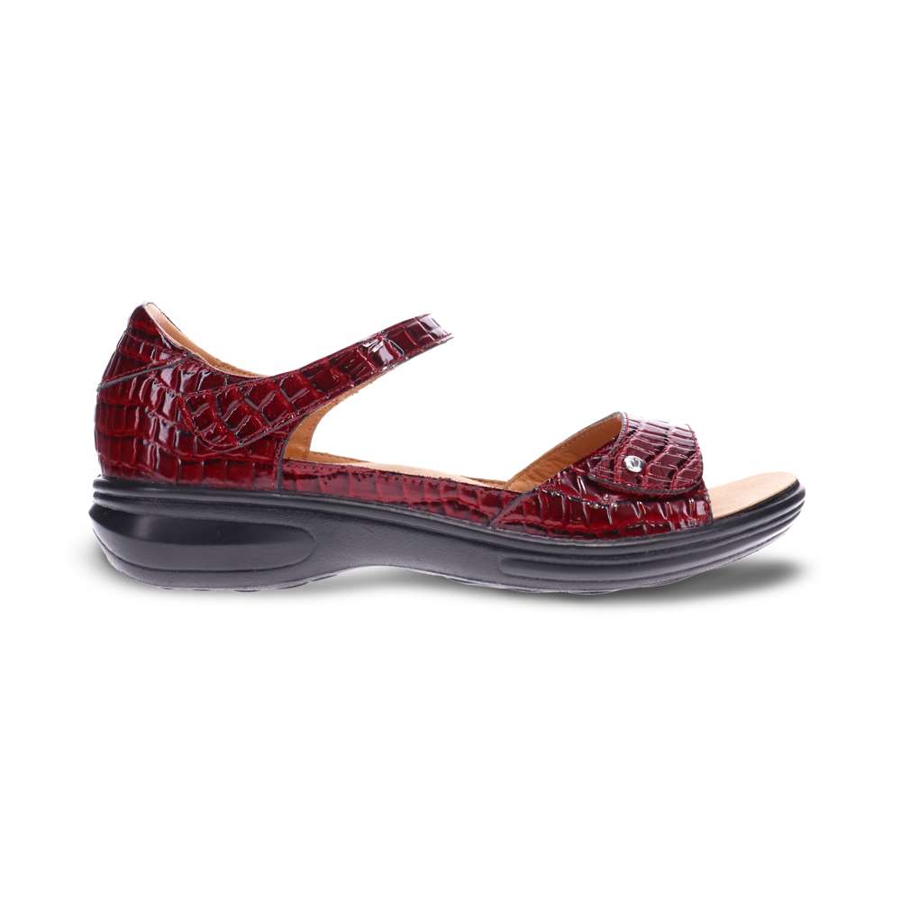 Bali Closed Heel Sandal - Red Croc
