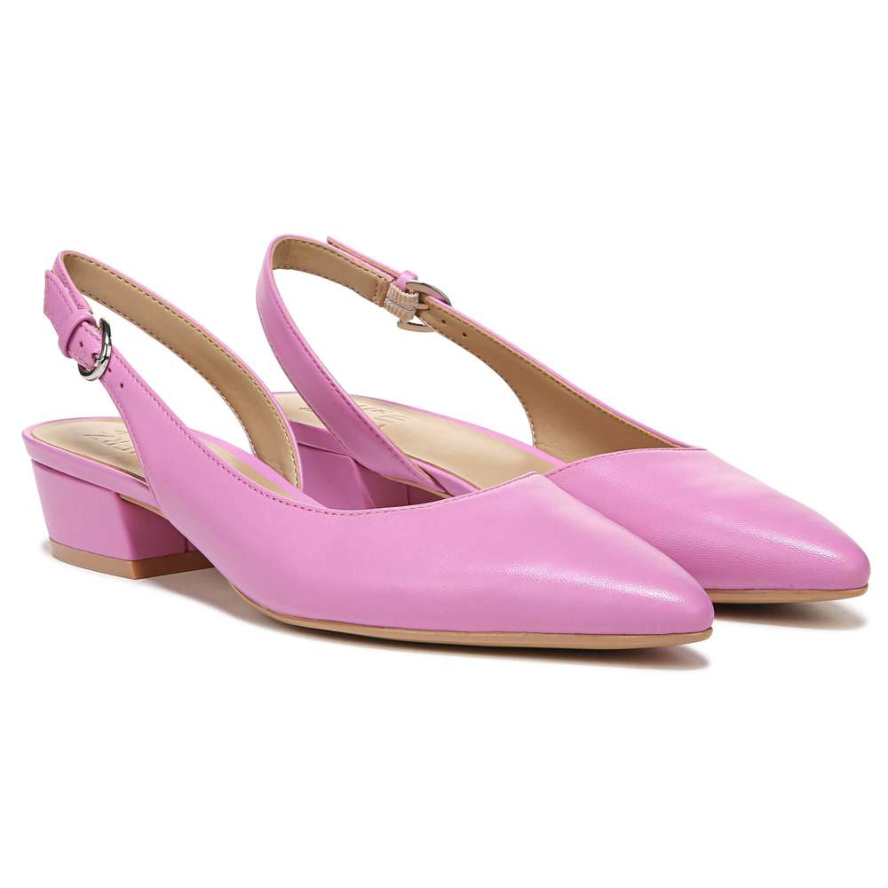 Banks Slingback Heeled Sandal - Wild Rose Leather