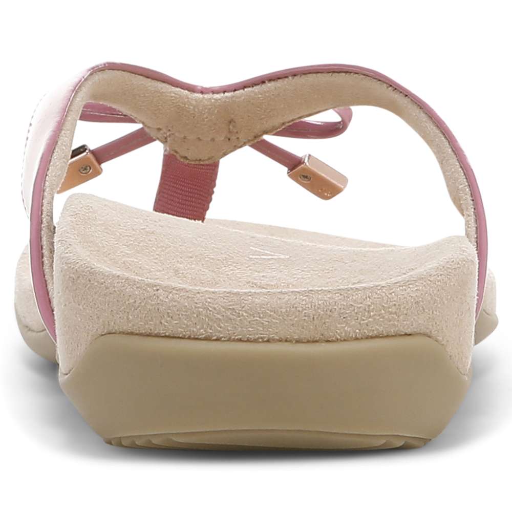 Bella Toe Post Sandal - Rhubarb