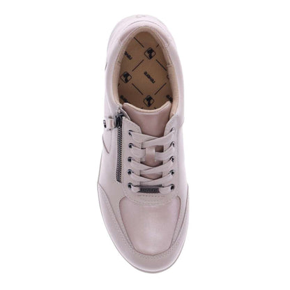Boston Zip Casual Sneaker - Champagne/Pebble