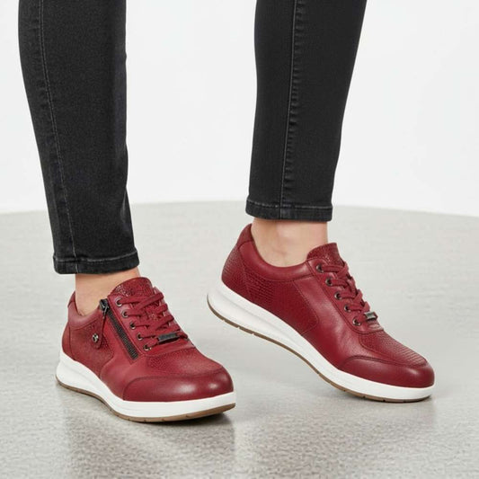 Lifestyle image for Boston Zip Casual Sneaker - Cherry Lizard