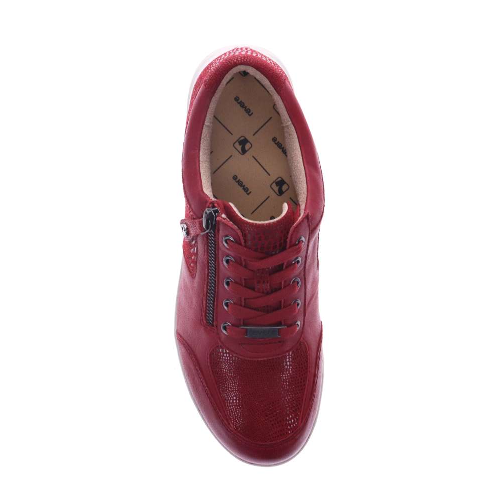 Boston Zip Casual Sneaker - Cherry Lizard