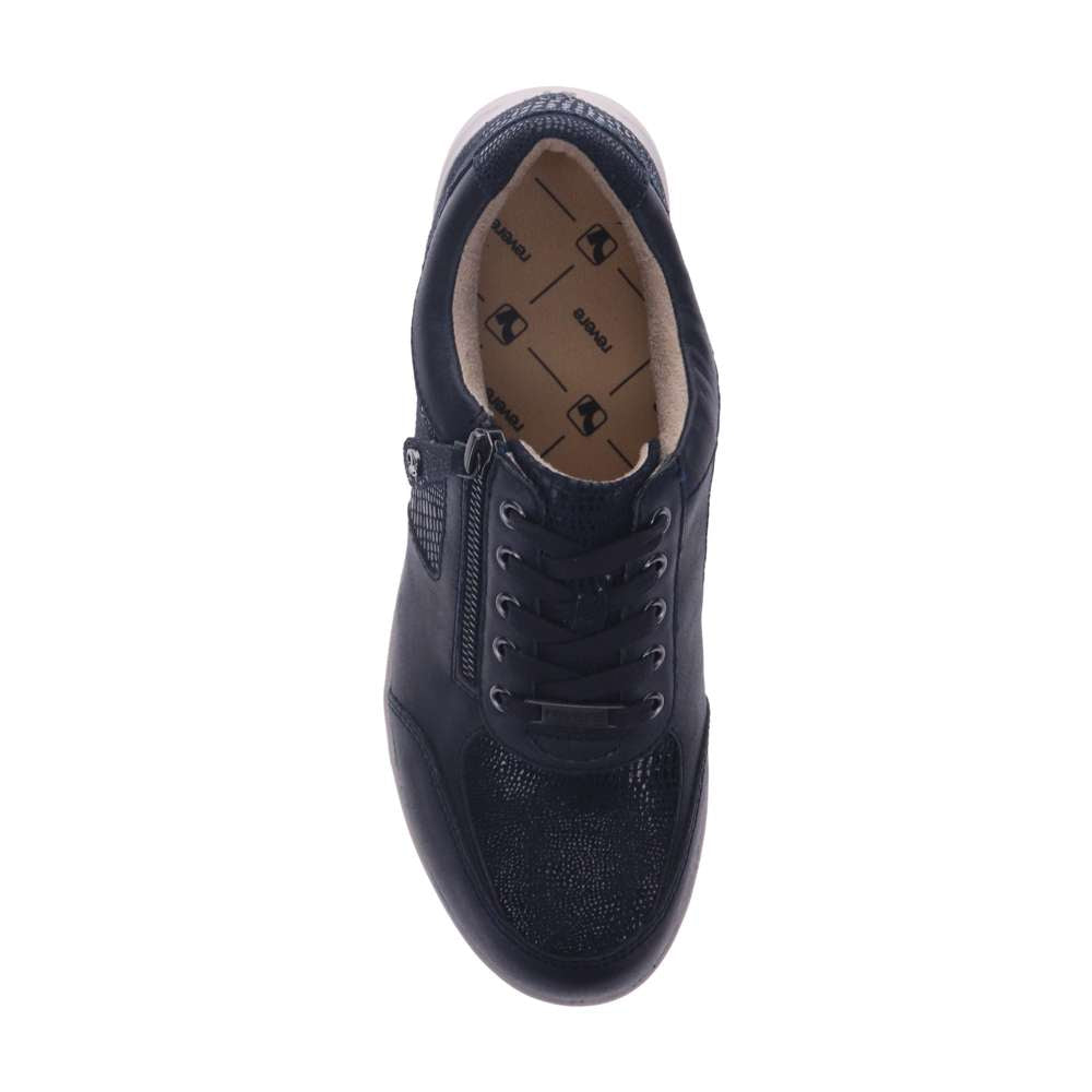 Boston Zip Casual Sneaker - Sapphire/Navy Lizard