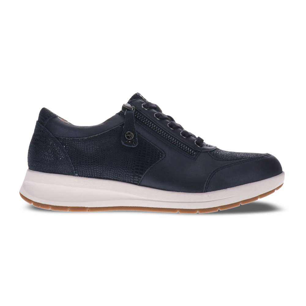 Boston Zip Casual Sneaker - Sapphire/Navy Lizard