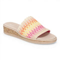 Breezy Wedge Sandals - Pink Tropical