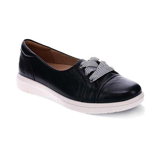 Bridgette Slip-On Casual Sneaker - Black Leather