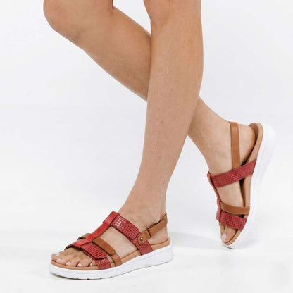 Bryn Adjustable Sandal - Rose Multi