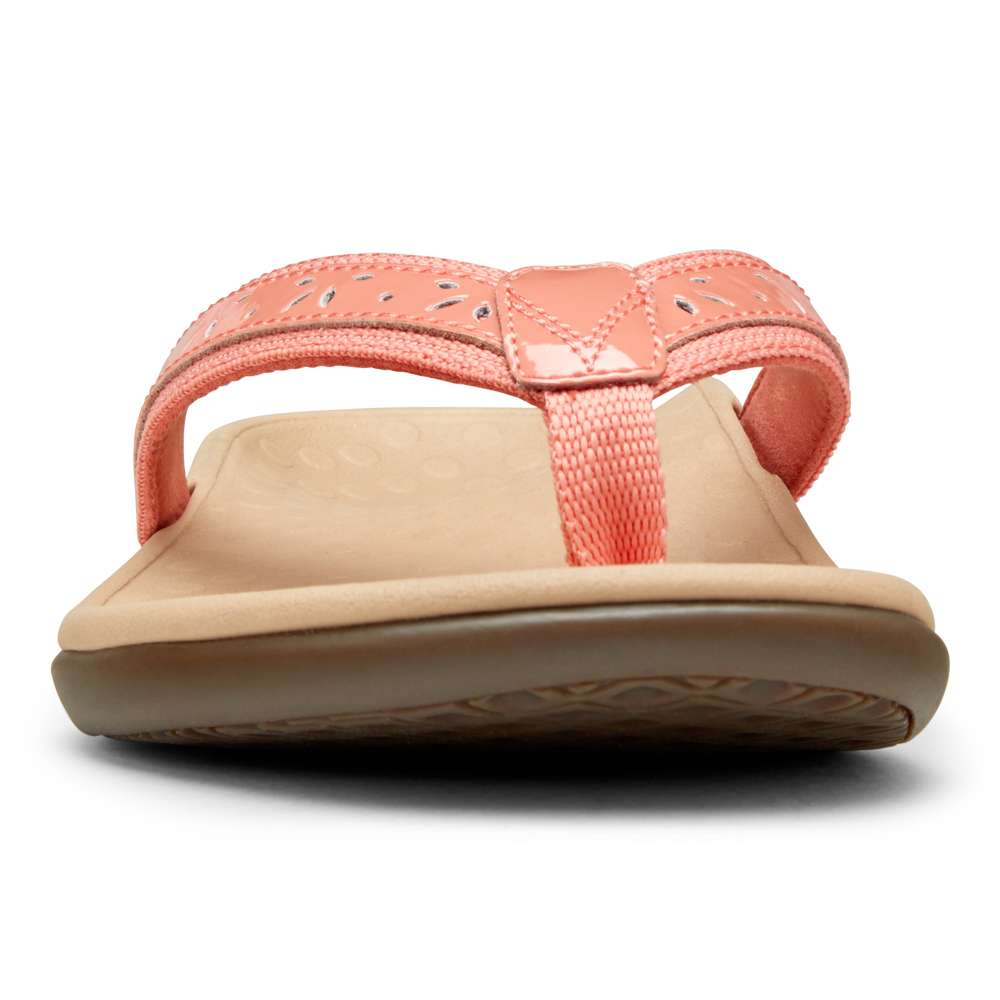 Casandra Toe Post Sandal - Coral