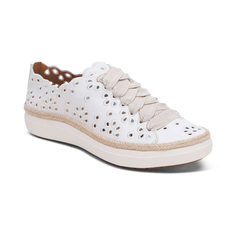 Charlotte Lace-Up Sneaker - White