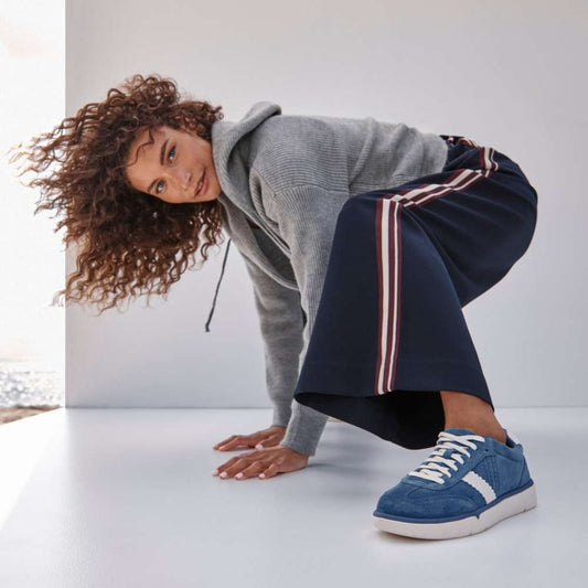 Lifestyle image for City Walk Casual Sneaker - Blue Suede