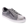 Cleo Zip Casual Sneaker - Pewter